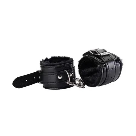 Esposas BDSM de Eco Cuero Ajustables con Felpa – 33 cm