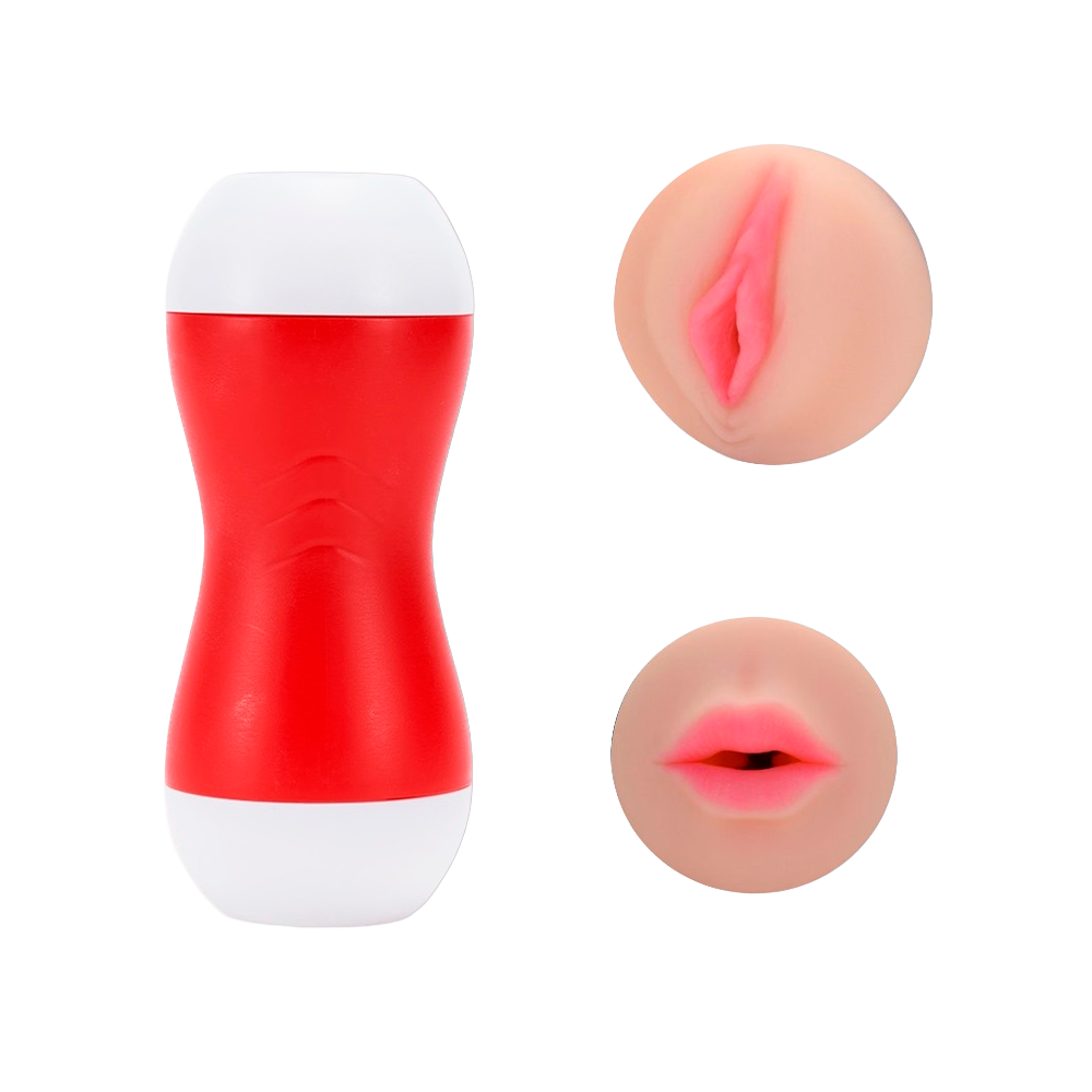 Masturbador Masculino 2 en 1 con Boca y Vagina Realista