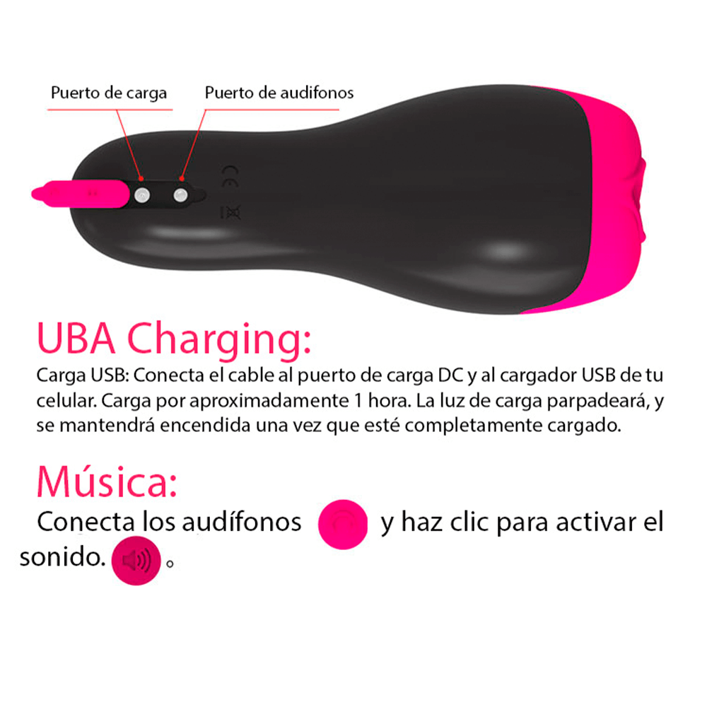 Masturbador Masculino Multisensorial – Vibración, Calor y Sonido Envolvente