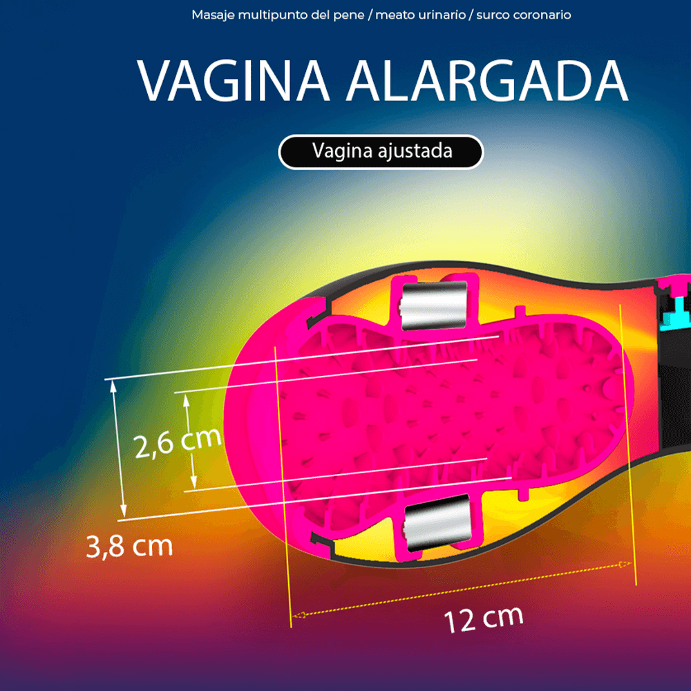 Masturbador Masculino Multisensorial – Vibración, Calor y Sonido Envolvente