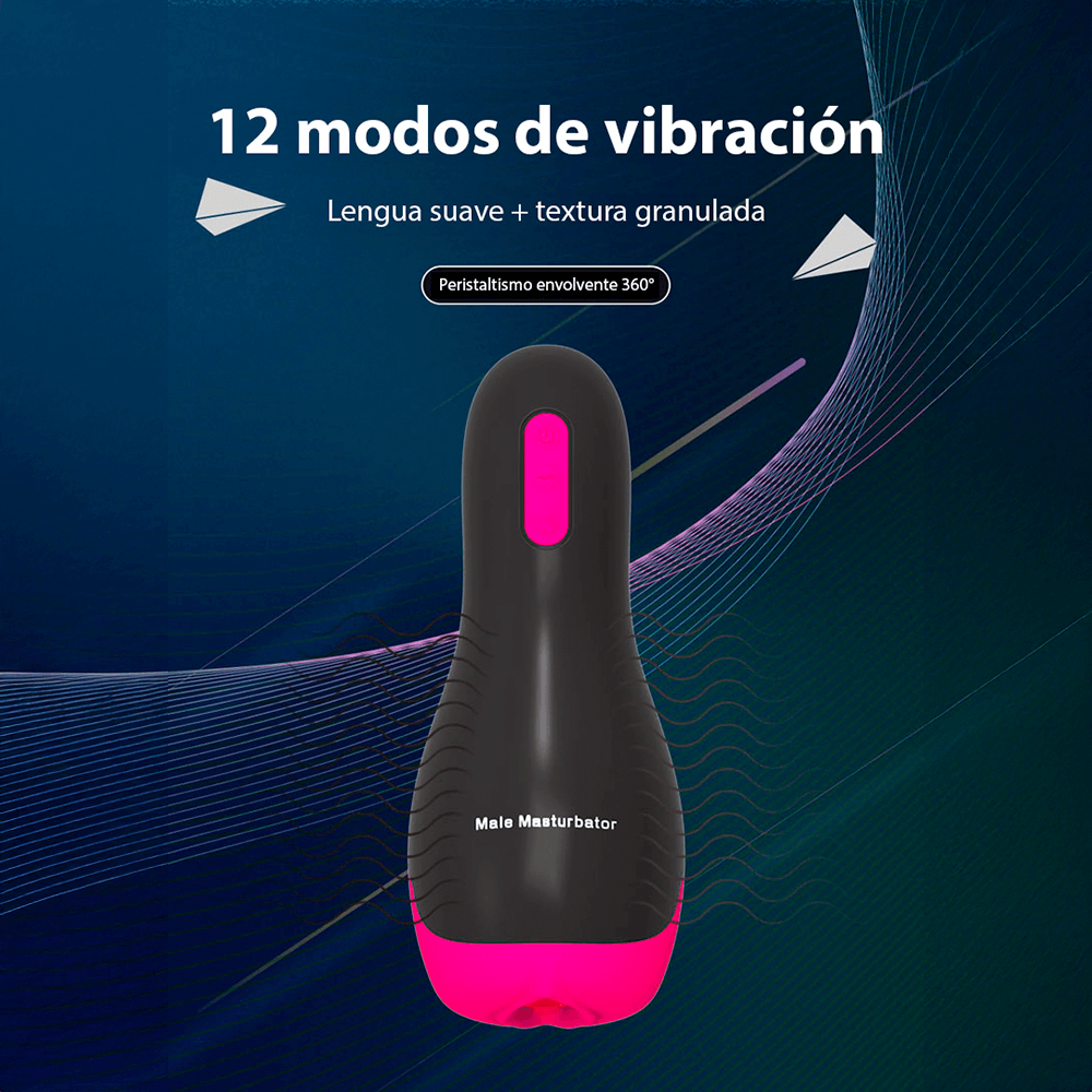 Masturbador Masculino Multisensorial – Vibración, Calor y Sonido Envolvente