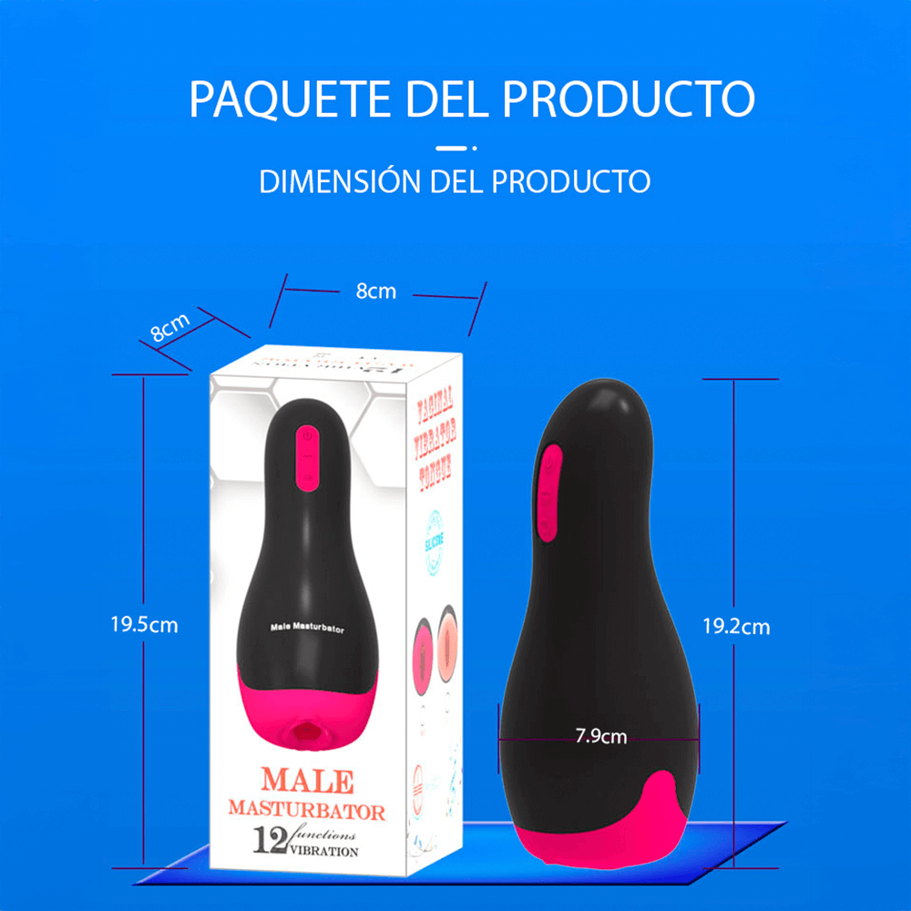 Masturbador Masculino Multisensorial – Vibración, Calor y Sonido Envolvente