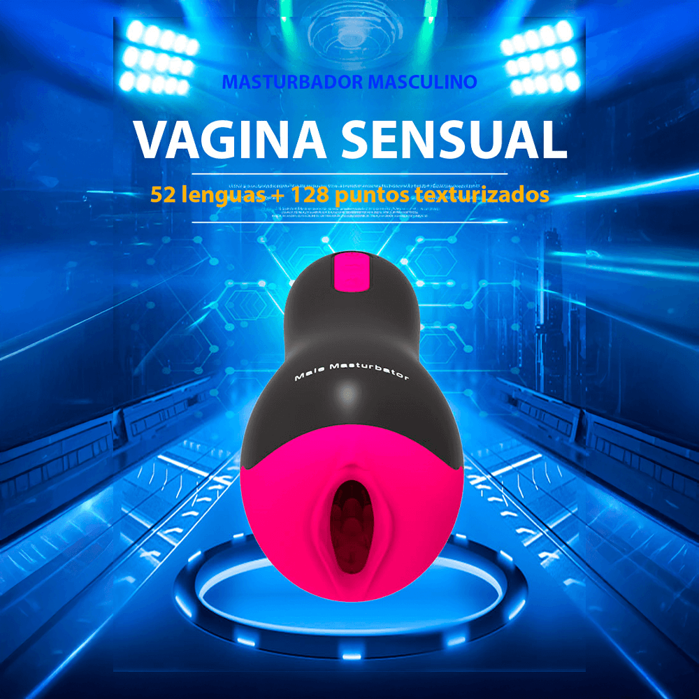 Masturbador Masculino Multisensorial – Vibración, Calor y Sonido Envolvente