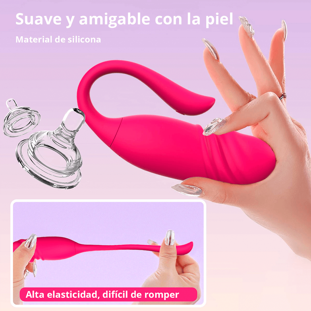 Vibrador Doble con App y Movimiento Telescópico