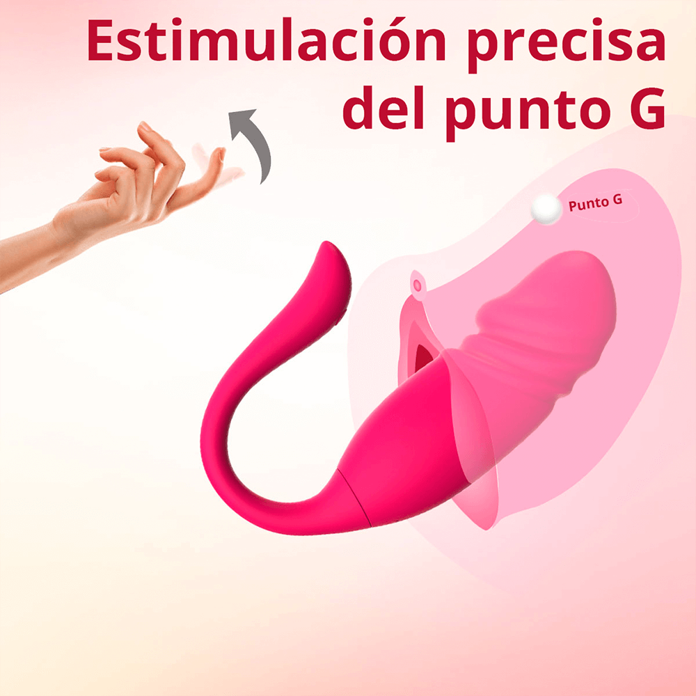 Vibrador Doble con App y Movimiento Telescópico