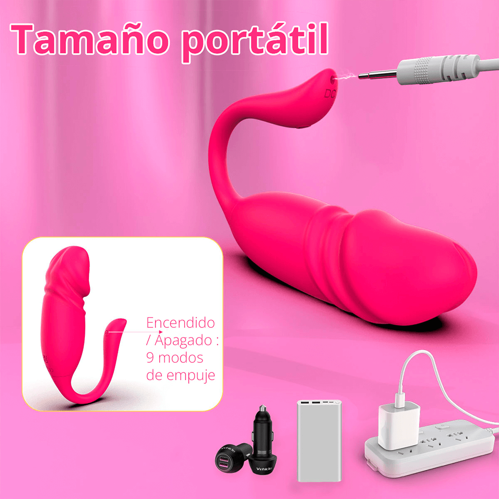 Vibrador Doble con App y Movimiento Telescópico