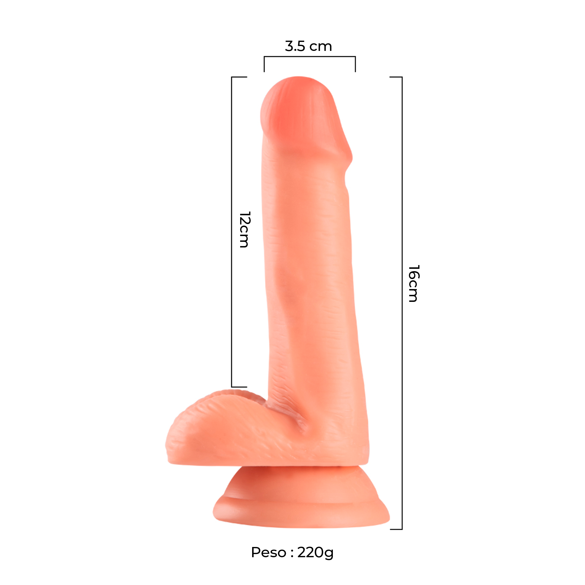 Consolador Realista Lance’s Cock 16 cm