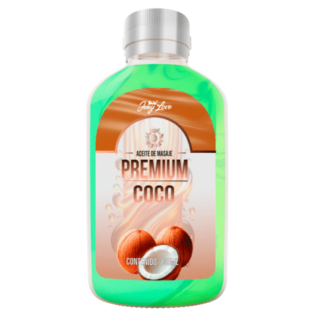 Aceite de Masajes Íntimo Premium Sabor Coco 130 ml