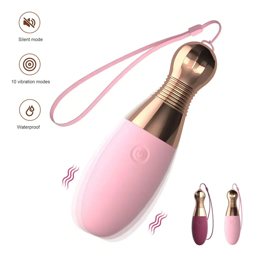 Huevo Vibrador Punto G y Clítoris Recargable Rosa