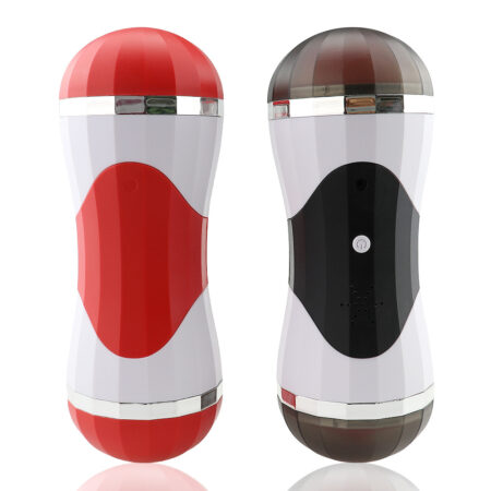 Masturbador Masculino Doble Entrada con Vibración y Sonido