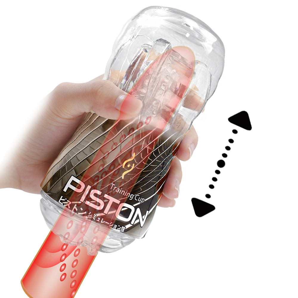 Masturbador Masculino Piston Training Cup Transparente